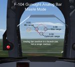 F-104 Gunsight Launch Cue Analog Bar