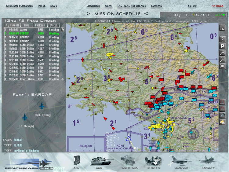 The Falcon 4.0 Campaign Map via BMS 4.32