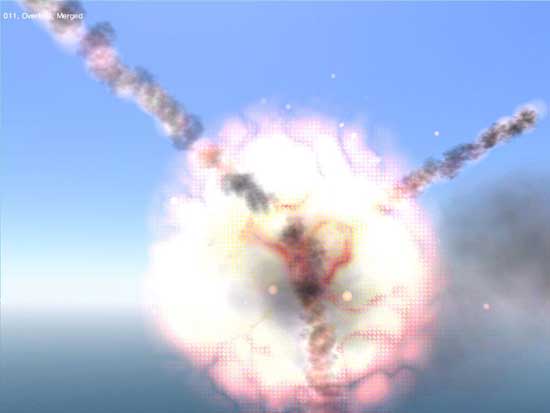 The R-27RE flies true, the enemy explodes in a bright flash.