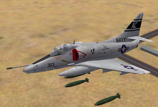 A-4 Over Desert.