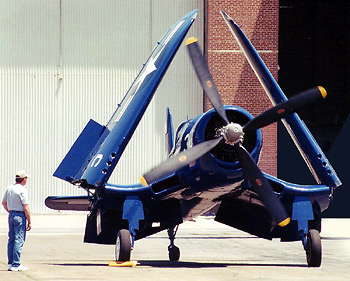 The Connecticut-built  F4U-4 of Tri-State Warbird Collection, Wahpeton, ND.