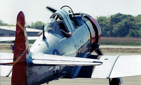 The Warbird Experience's AT-6 Texan offered warbird rides throughout the day.