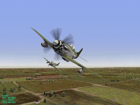 P-51 "low resolution" in 640x480 from original game.