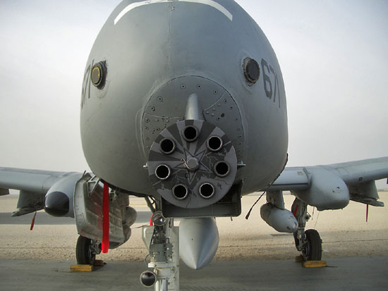 The A-10's gun gets a lot of attention.