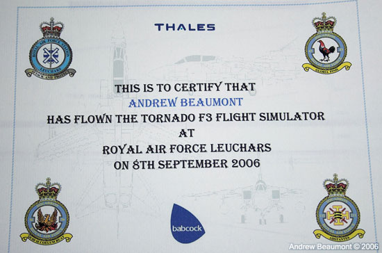 Tornado F.3 Simulator