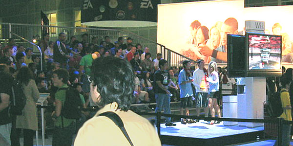 The Crowd at the EA Booth