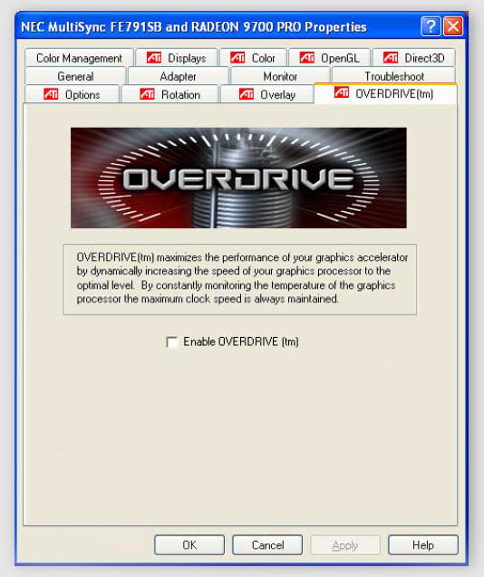The new Overdrive Panel