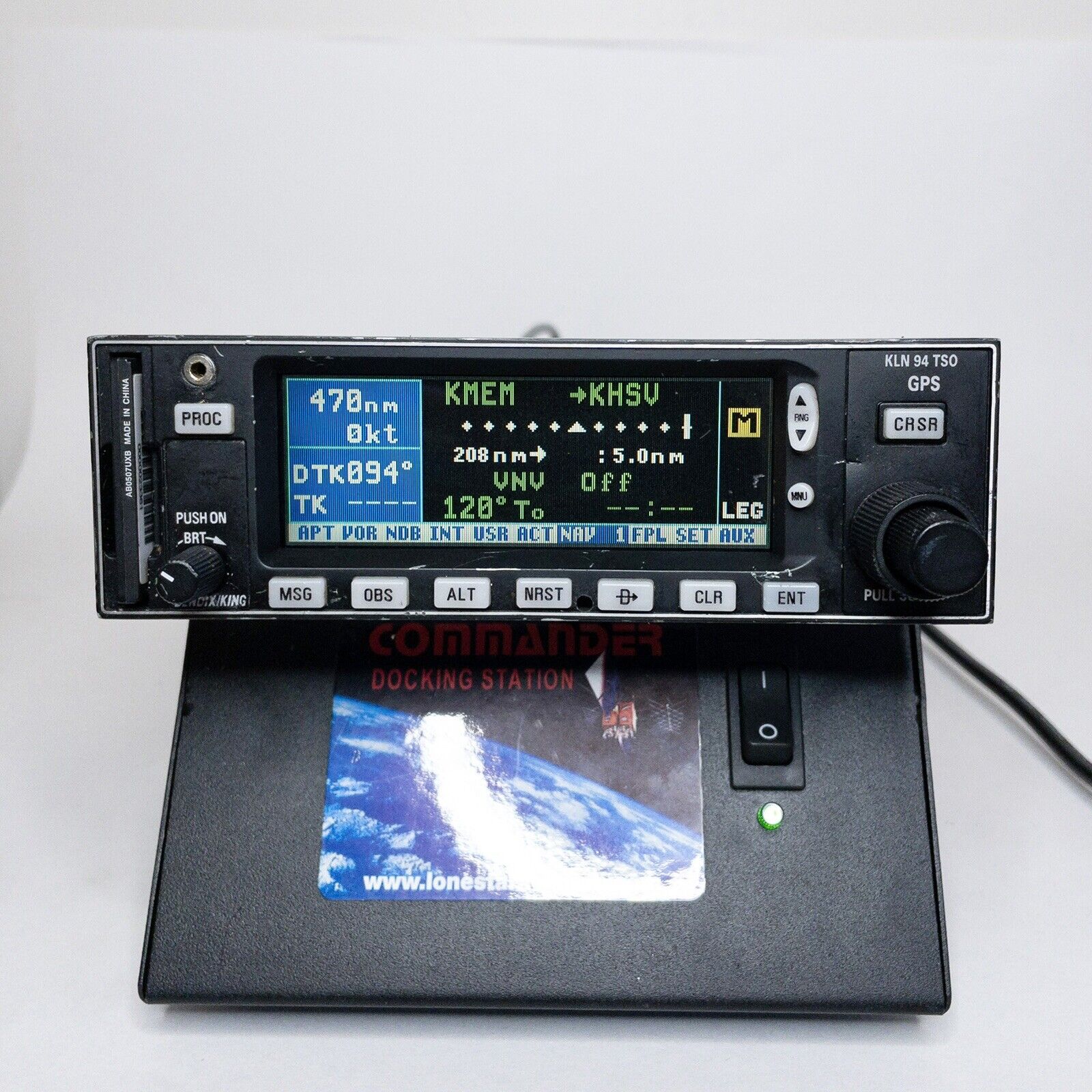 Bendix King KLN 94 GPS Display  PN 069-01034-0101