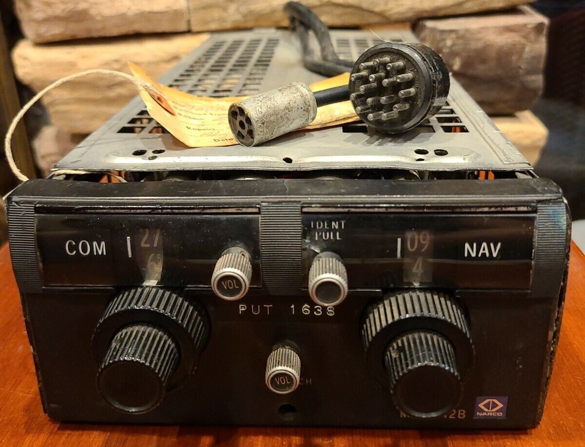 Vintage Narco Mark 12B NAV w/ Tray NOT TESTED 