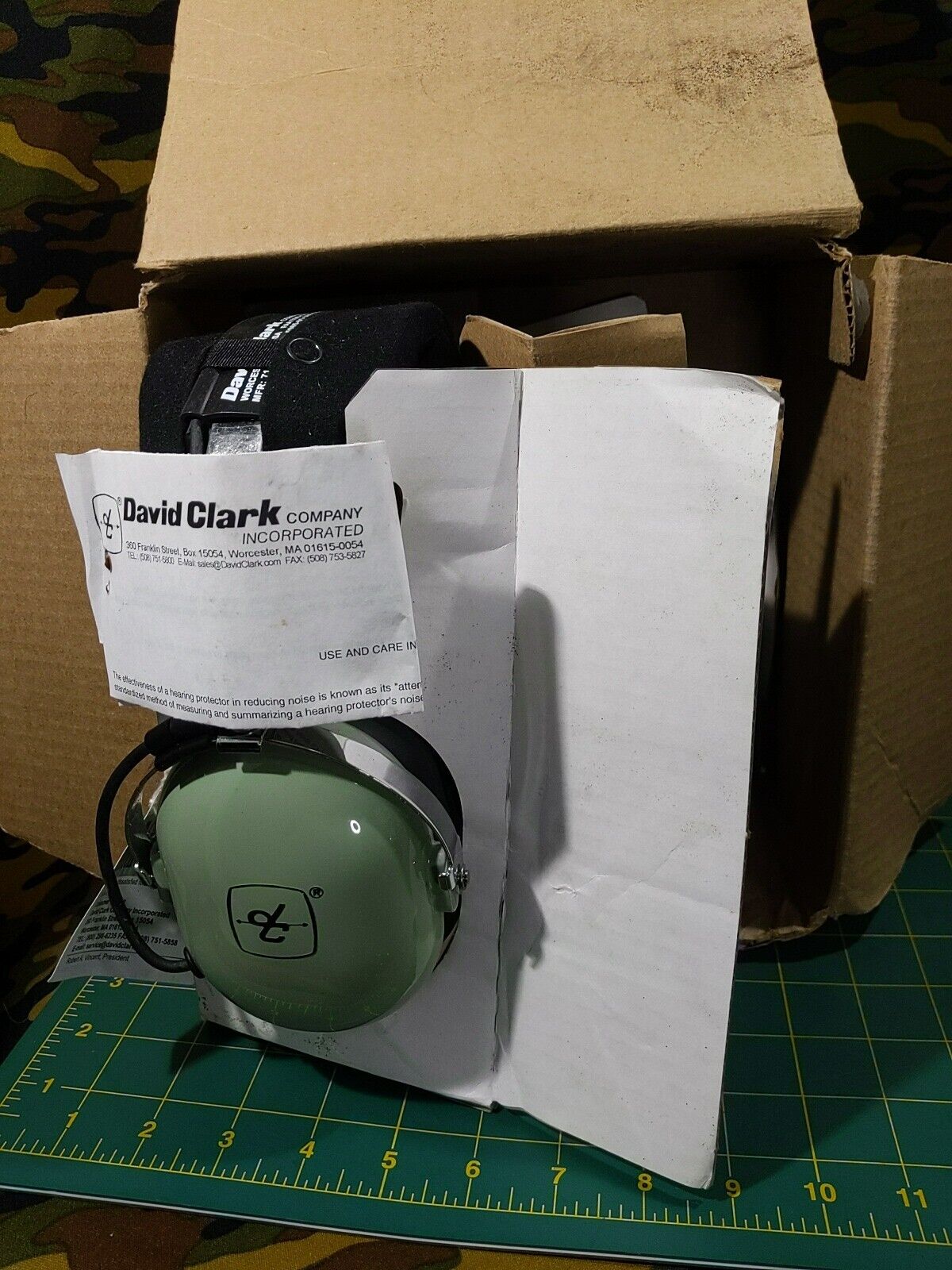 NOS NEW in BOX David Clark Headset H10-76 US Military WORKING +MICRO Plug/Play