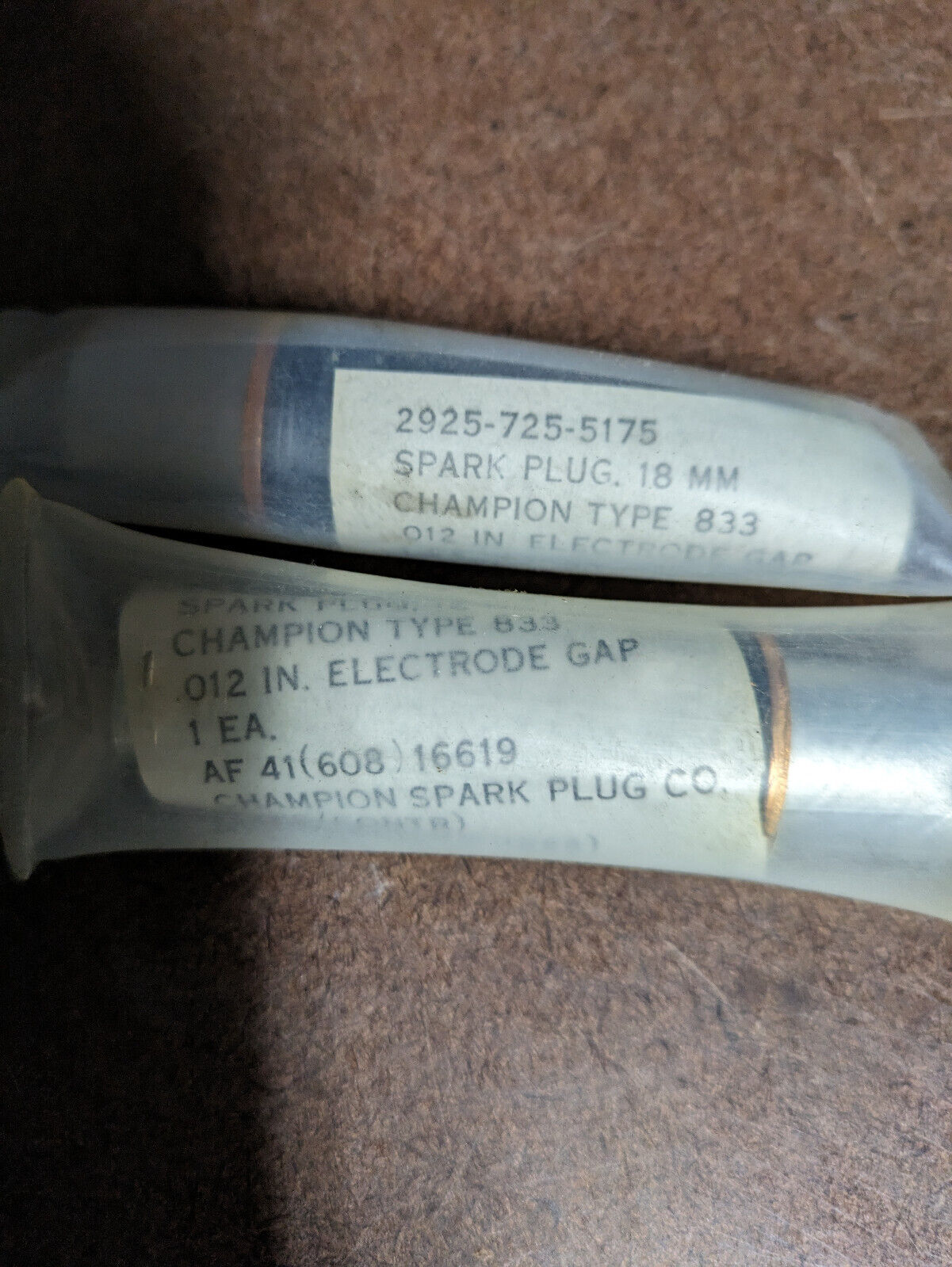 Champion Aviation Spark Plug Type 833