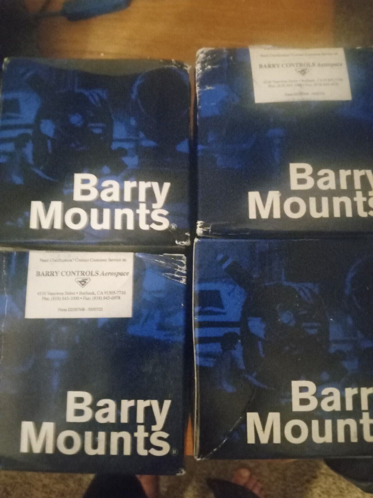Barry Mounts - Engine Mounts - 94006-01 Lot Of 4 New In Boxes  - Aviation