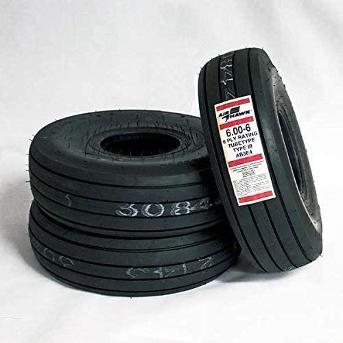 Specialty Tires of America AB3E4 McCreary Air Hawk 6.00-6 6 Ply Aircraft Tire