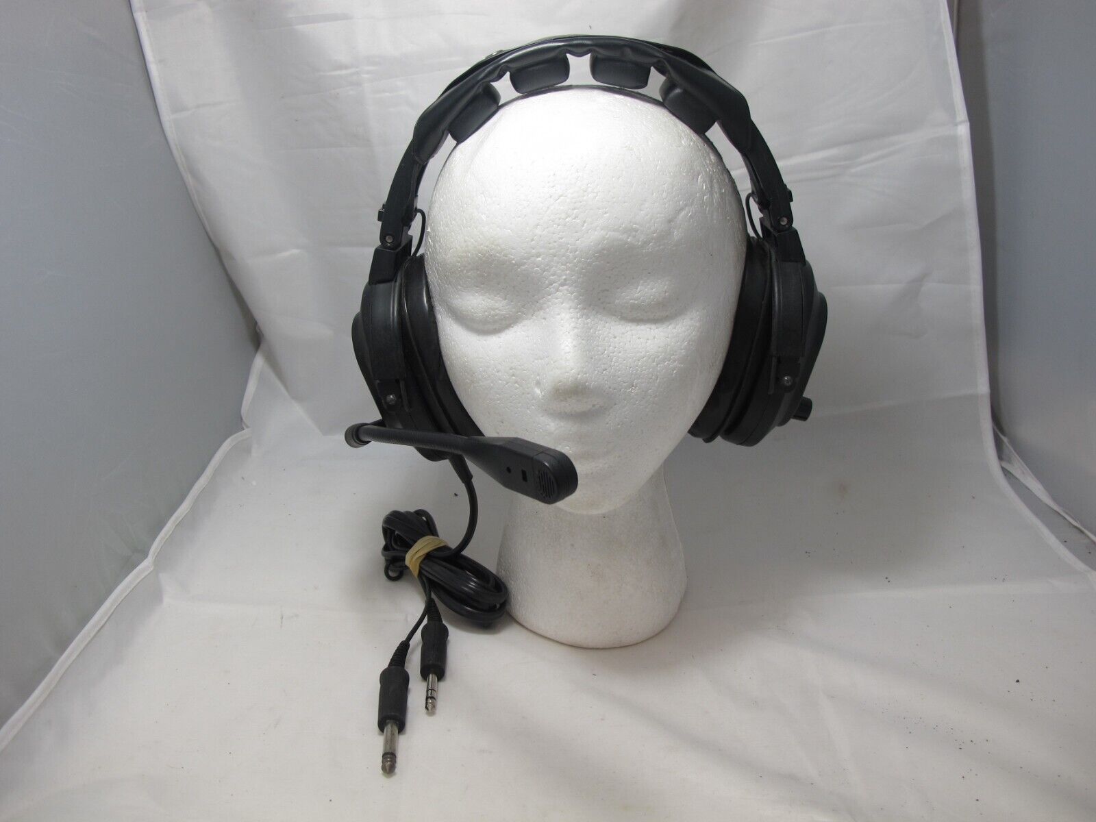 Echelon Telex airplane headset Noise reduction Black Tested/Working