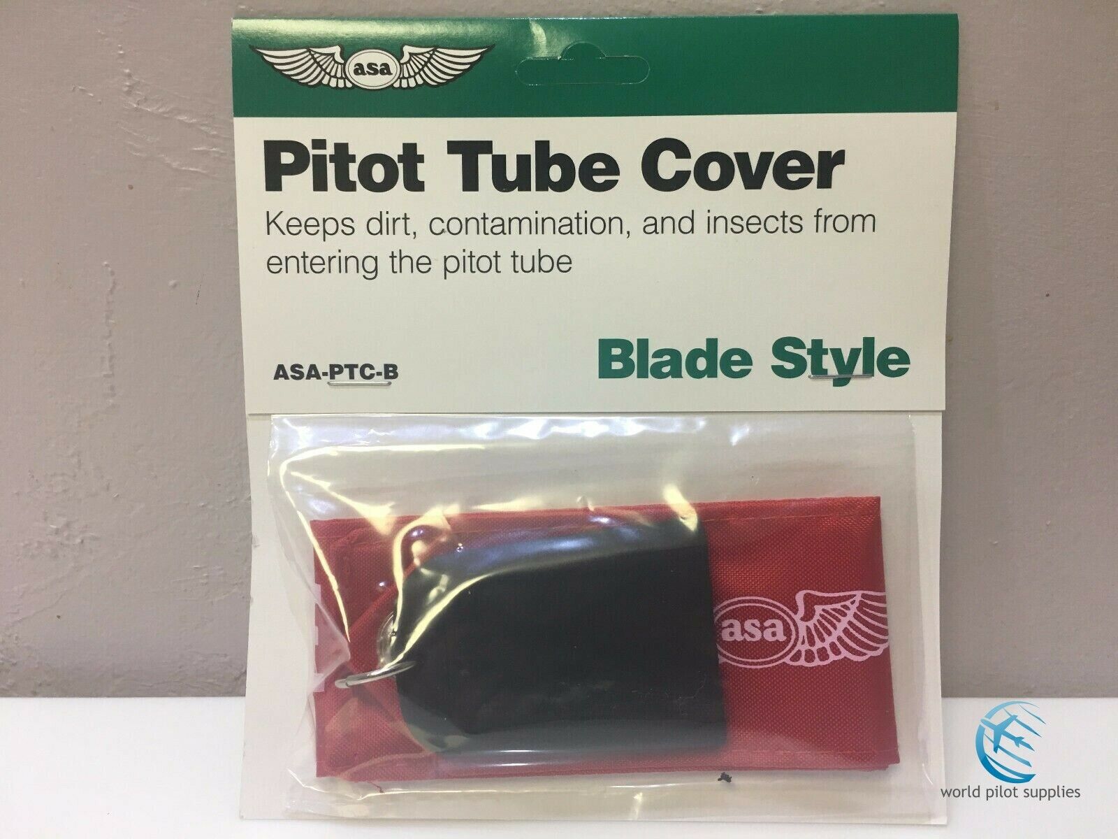 ASA PITOT TUBE COVER BLADE TYPE p/n ASA-PTC-B for Piper Cherokee Warrior & Arrow