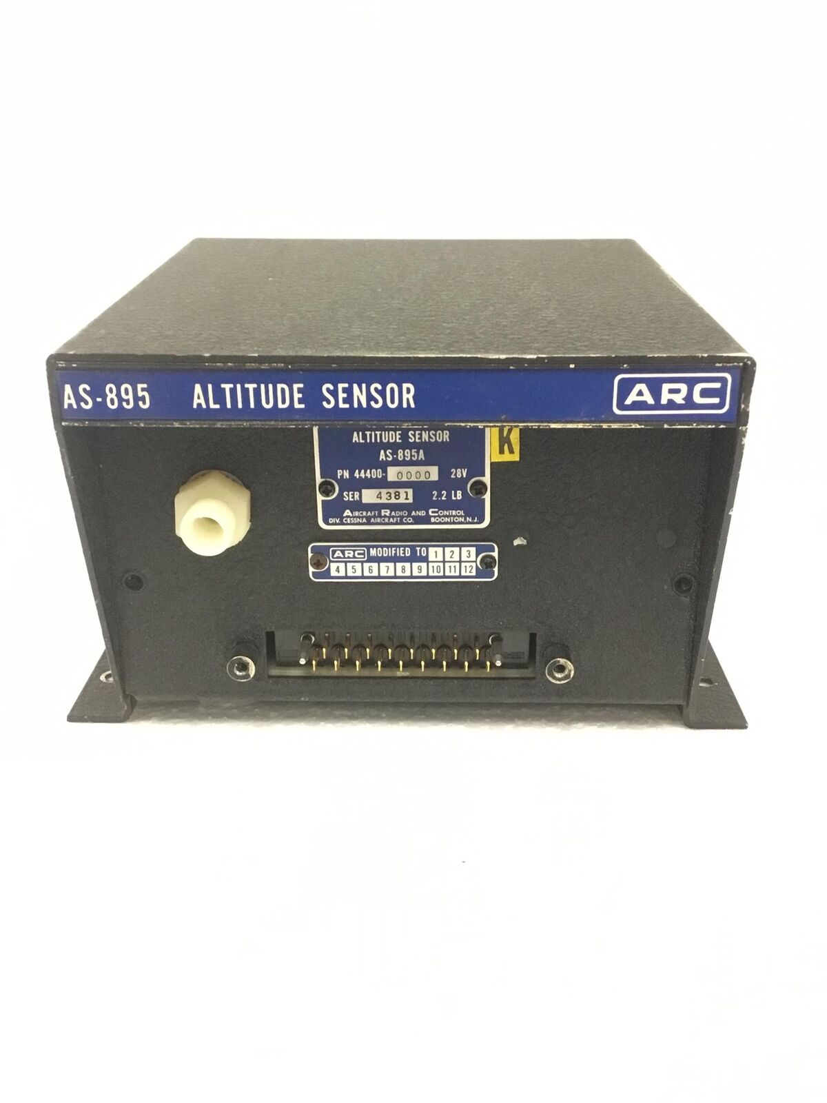 ARC Aircraft Radio & Control AS-895 - AS895A Autopilot Altitude Sensor NO Cable