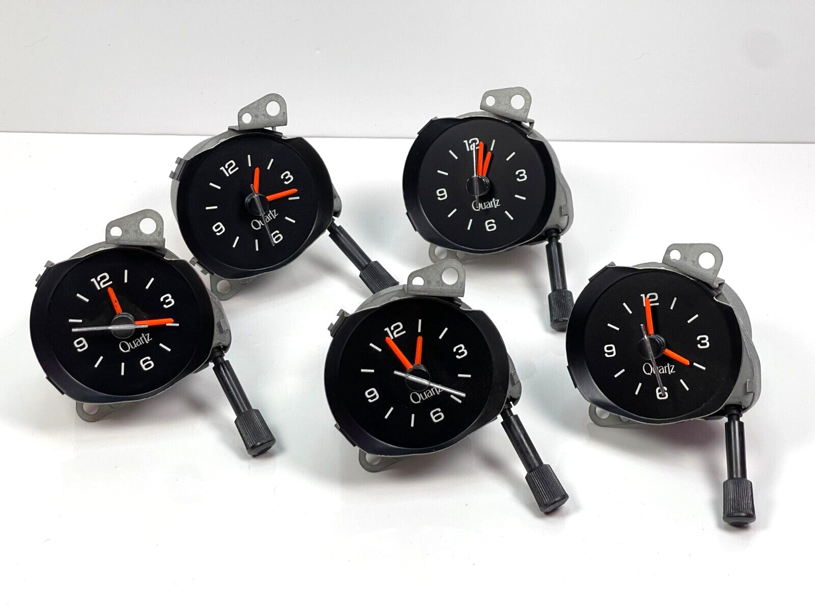 Lot of 5 BORG Instruments Chrysler Quartz Clock Untested