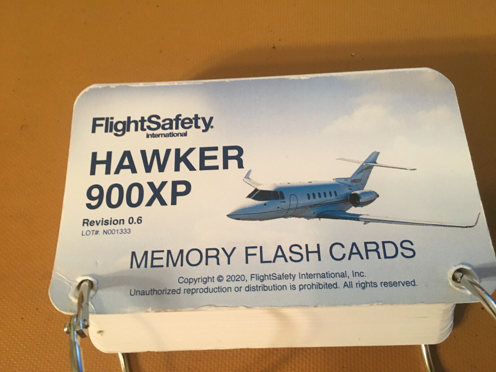 FlightSafety Hawker 900XP Memory Flash Cards
