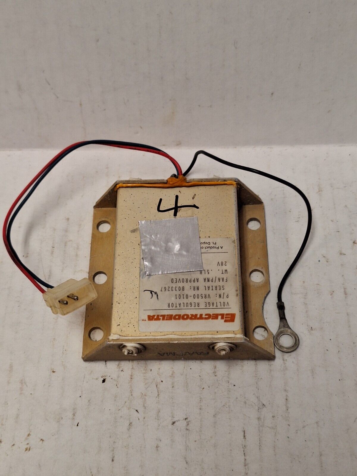 Hartzell Electrodelta Voltage Regulator - P/N: VR500-0101