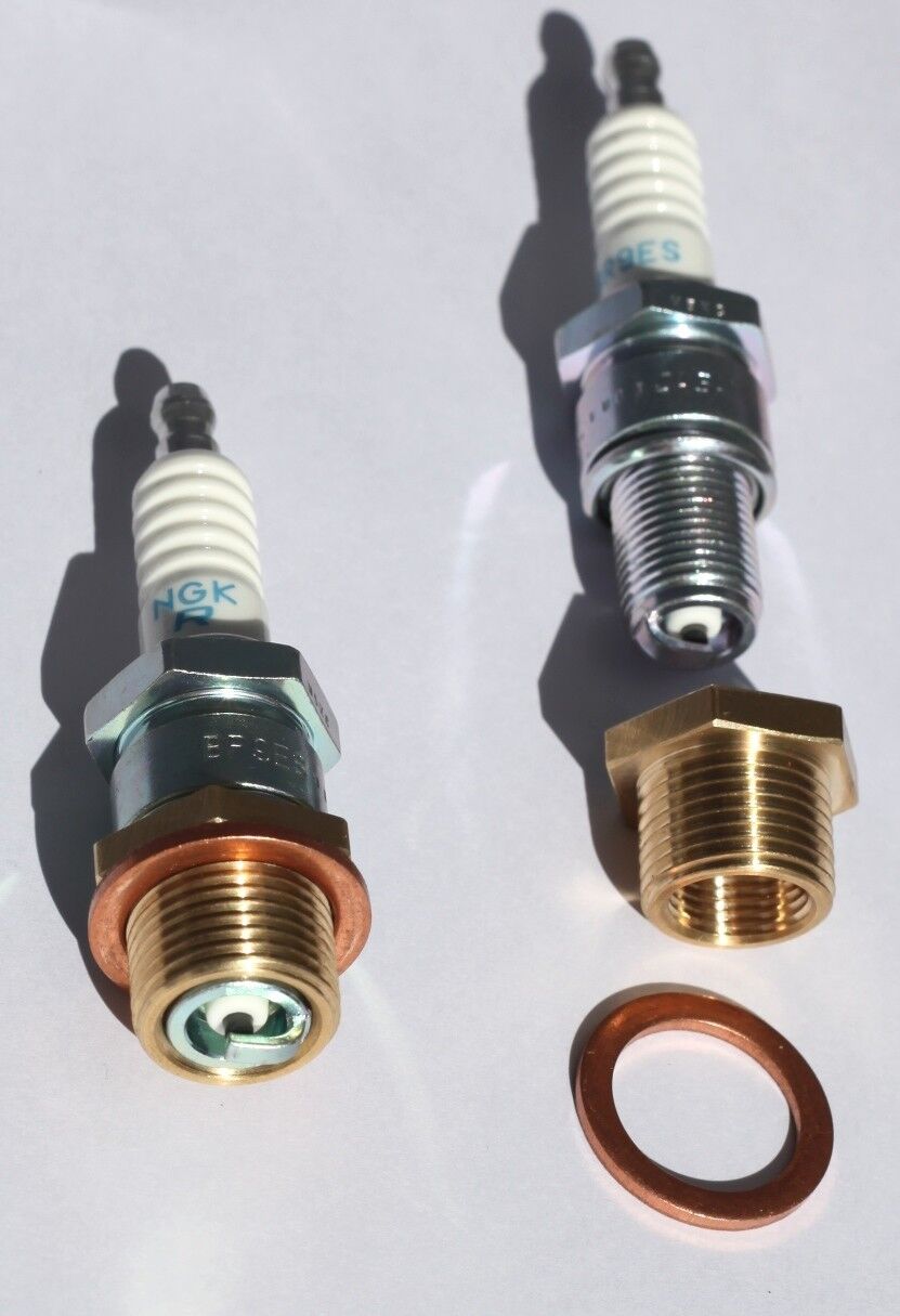 1 car spark plug thread adapter M18   M14 for REM40E RHM38E Lycoming Continental