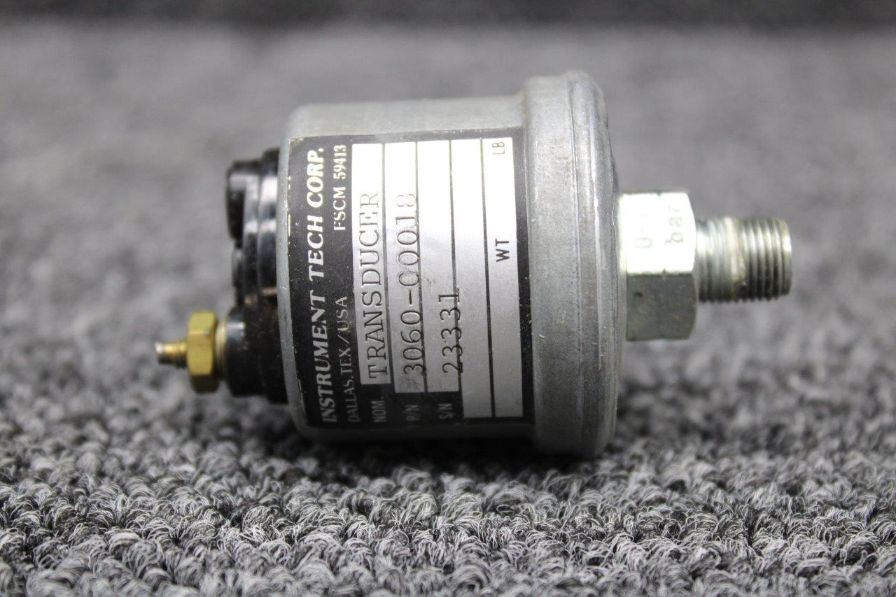 3060-00018 (Use: S3479-1) Instrument Tech Oil Pressure Transducer (NOS) (SA)