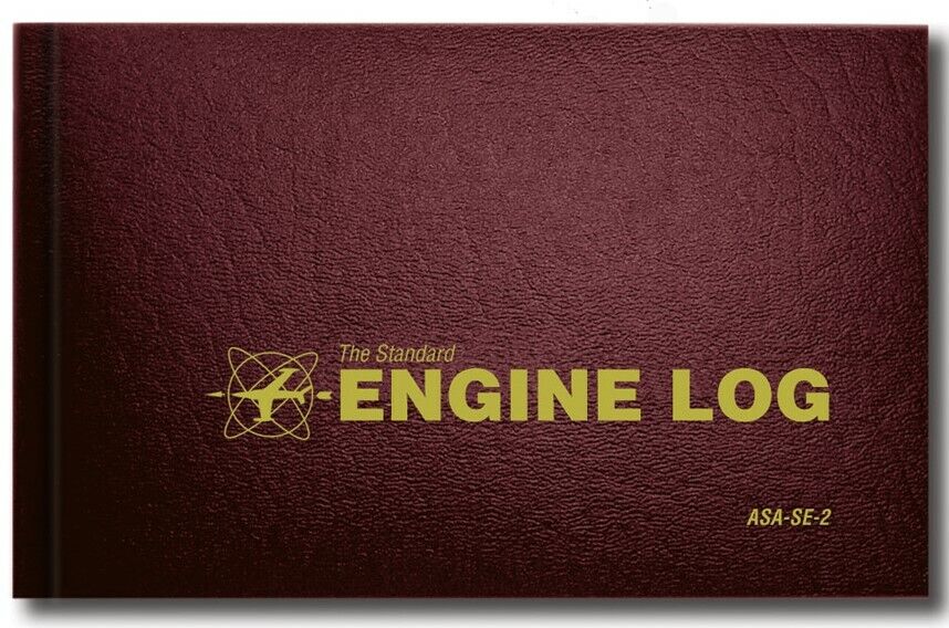 NEW ASA Engine Log - Hard Cover | ASA-SE-2 | Aircraft Logbook