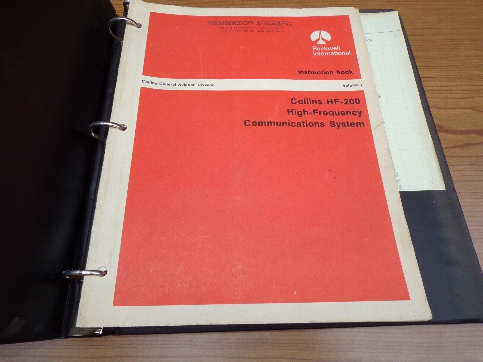 Collins HF-200 High Freq Comm System Instruction Book Manual