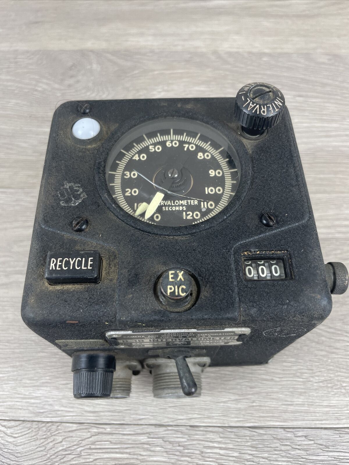 WW2 US Army Air Force Aircraft Camera Intervalometer Type B-3B - MFG Fairchild