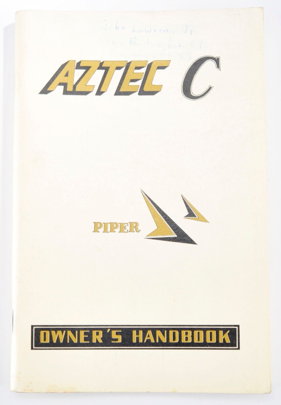 Vintage/Original 1966 - 753 665 Piper Aztec C Piper Aircraft Owner's Handbook