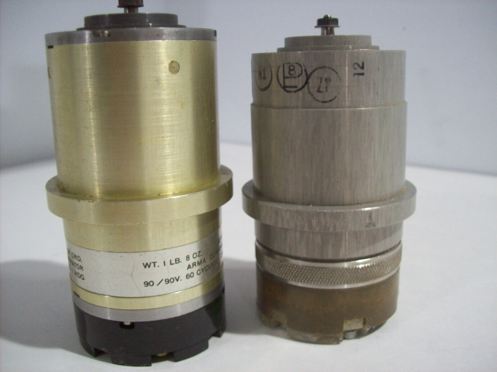 Pair US NAVY SYNCHRO DIFFERENTIAL GENERATOR and SYNCHRO DIFFERENTIAL TRANSMITTER
