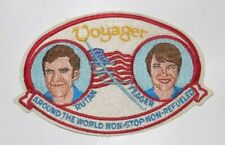 Rare - VOYAGER - Non Stop Flight Around The World PATCH - Rutan & Yeager VG Cond picture