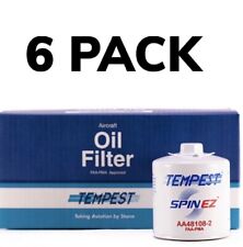 Tempest AA48108-2 Oil Filter Factory 6 Pack Equivalent Champion CH48108-1 picture