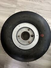40-77 Cleveland Wheel Assembly With New Condor Tire  5.00-5 / 6 Ply -Wheel Races picture