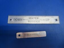 Lake LA-4-200 Water Rudder Placard LOT OF 2 (1222-980) picture