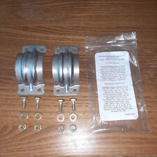 2 ea. Cessna P/N 0750161-26 Exhaust Clamps. A Kit Set of 2ea New AWI AN 3 Bolts picture