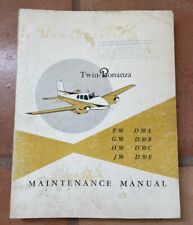 Beechcraft Twin-Bonanza F G H J-50 D-50 A B C &E Maintenance Manual Nov. 1957 picture