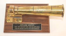 Rare Bendix Aviation Pioneer Instrument Brass Venturi Pitot Tube Type 10017-L-A picture