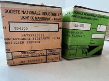 OIL FILTRATION CARTRIDGE GD 4100 aerospatiale helicopter part, Lot Of 2, Vintage picture