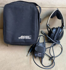 Bose X Aviation Dual GA Plugs Headset AHX-02 Stereo/Mono w/ Original Case USA picture