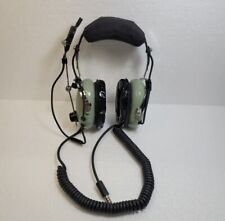 David Clark H10-76 Aviation /Helicopter U-174 Pilot Headset, Great/Working Shape picture