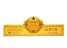 Rotating Plotter Ruler Flight Navigation Plotter Nautical Distance vintage Ruler picture