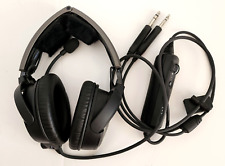 Bose A20 Aviation Headset Dual Plug Cable ~ Black  Pre-Owned picture