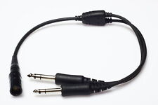 Wirenest Bose A20 6 pin Lemo to GA Twin Plug Headset Adapter picture