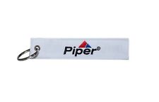 Piper Aircraft Aviation Key Keychain PA-28, PA-32, Arrow, Cherokee, Cub - White picture