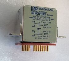 Leach K-D4A-083 Relay, 4PDT, 10 AMP, 28VDC, 290 ohm coil, New Old Stock picture