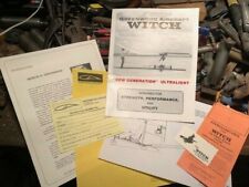 Vintage Greenwood Aircraft Witch Experimental Homebuilt Airplane Brochure picture