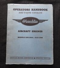 FRANKLIN 6AC-264 6AC-298 AIRCRAFT ENGINE OVERHAUL PARTS MANUAL BELL 30 XPQ 14 15 picture