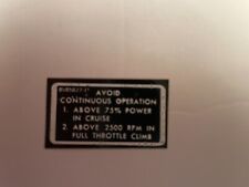 Cessna Placard 0505027-1 NEW picture