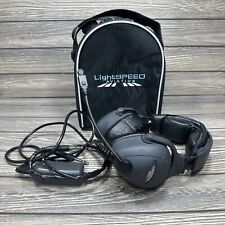 LightSpeed 20XLc Aviation Headphones w/ Carrying Case - 2 Plug - As Is/Untested picture