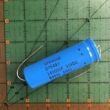 14000uF 15v Sprague Axial Electrolytic Capacitor 39D149G015JS4 Audio Epoxy 2Pcs picture